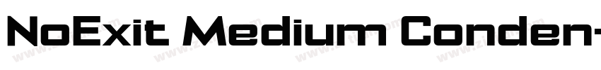 NoExit Medium Conden字体转换